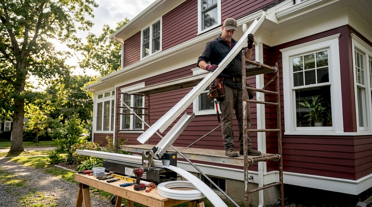 Read more about the article What Is a Seamless Gutter? A Homeowner’s Guide