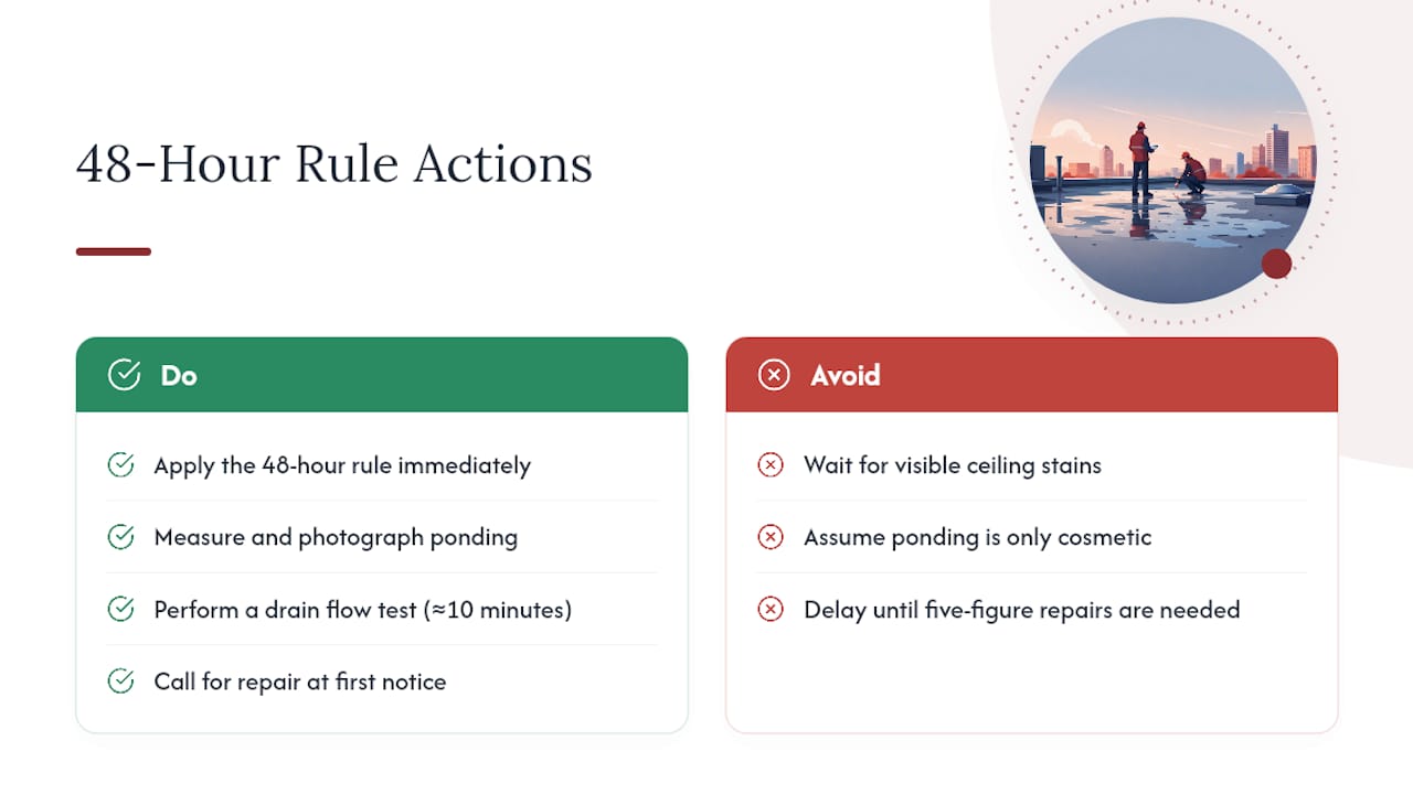 Where Most Ponding Advice Gets It Backward — overview diagram