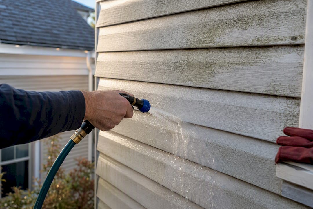 You are currently viewing Homeowners: 15 Minute Wash Test to Diagnose Siding Color Fade