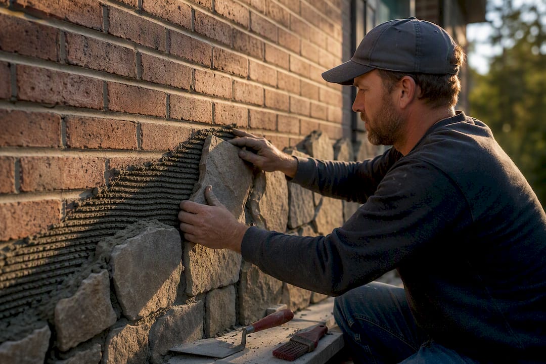 You are currently viewing Homeowners: 3 Contractor Vetted Tests for Stone Veneer Over Brick