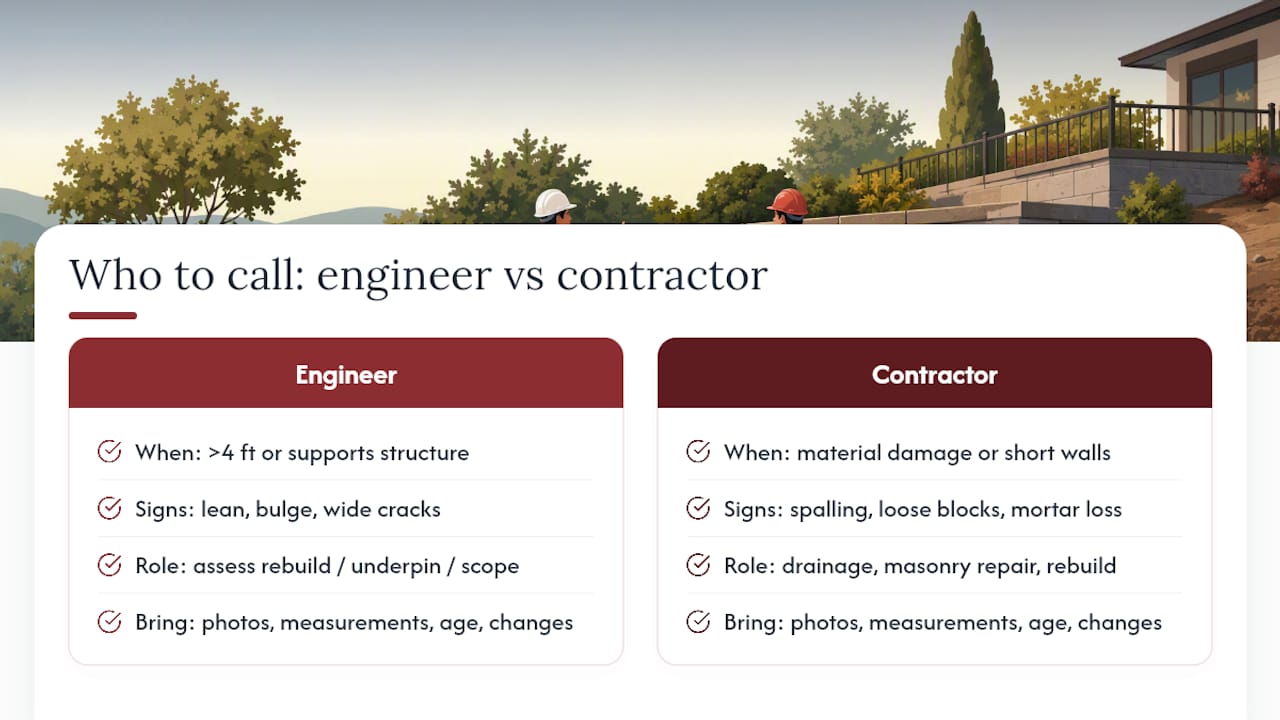 When Should You Call a Structural Engineer vs. a Contractor? — overview diagram